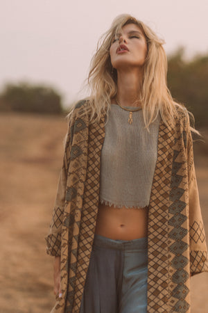 Cocoon Jacket - Almond Berber