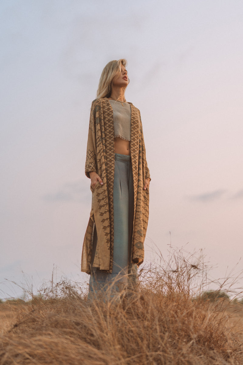 Cocoon Jacket - Almond Berber
