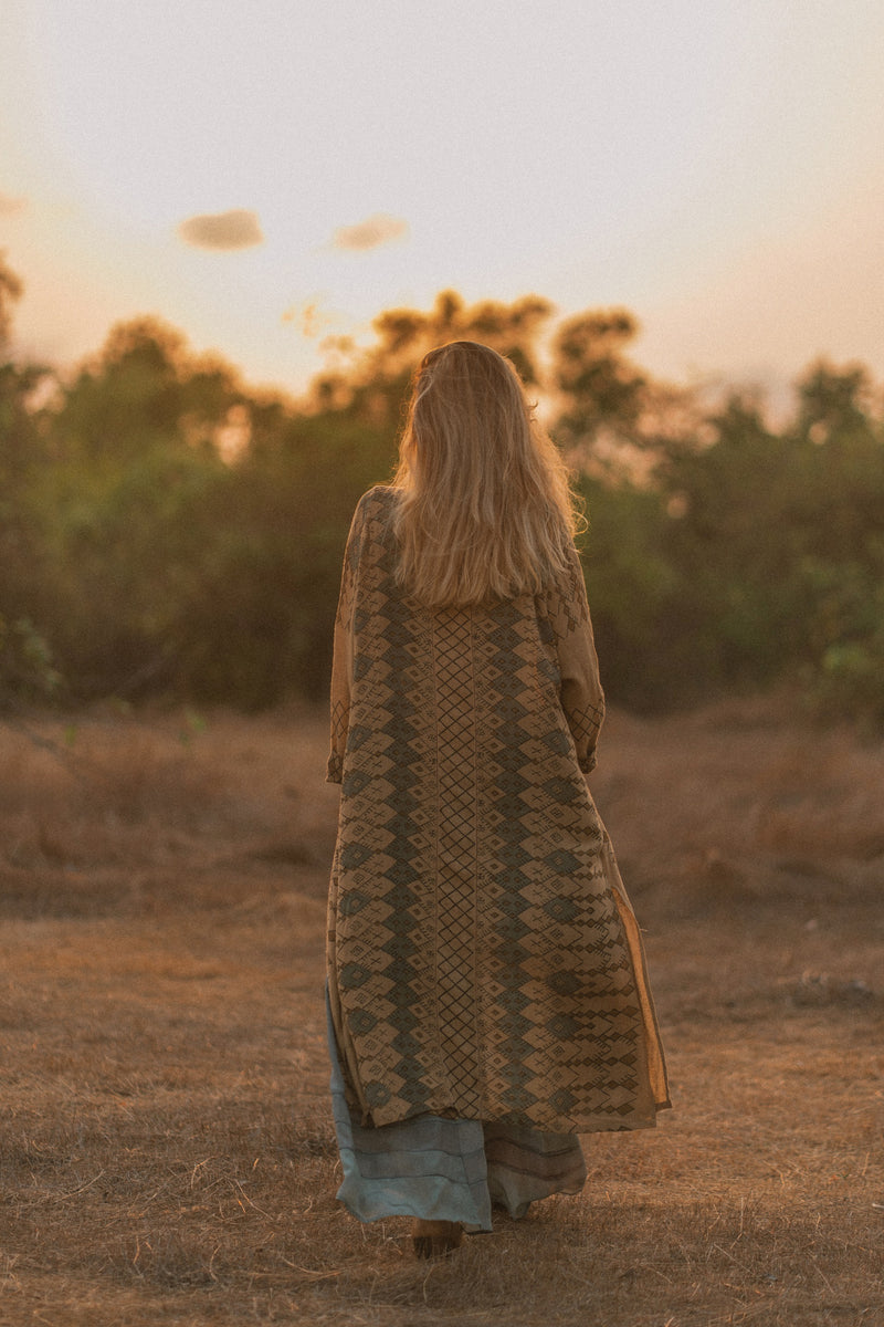 Cocoon Jacket - Almond Berber