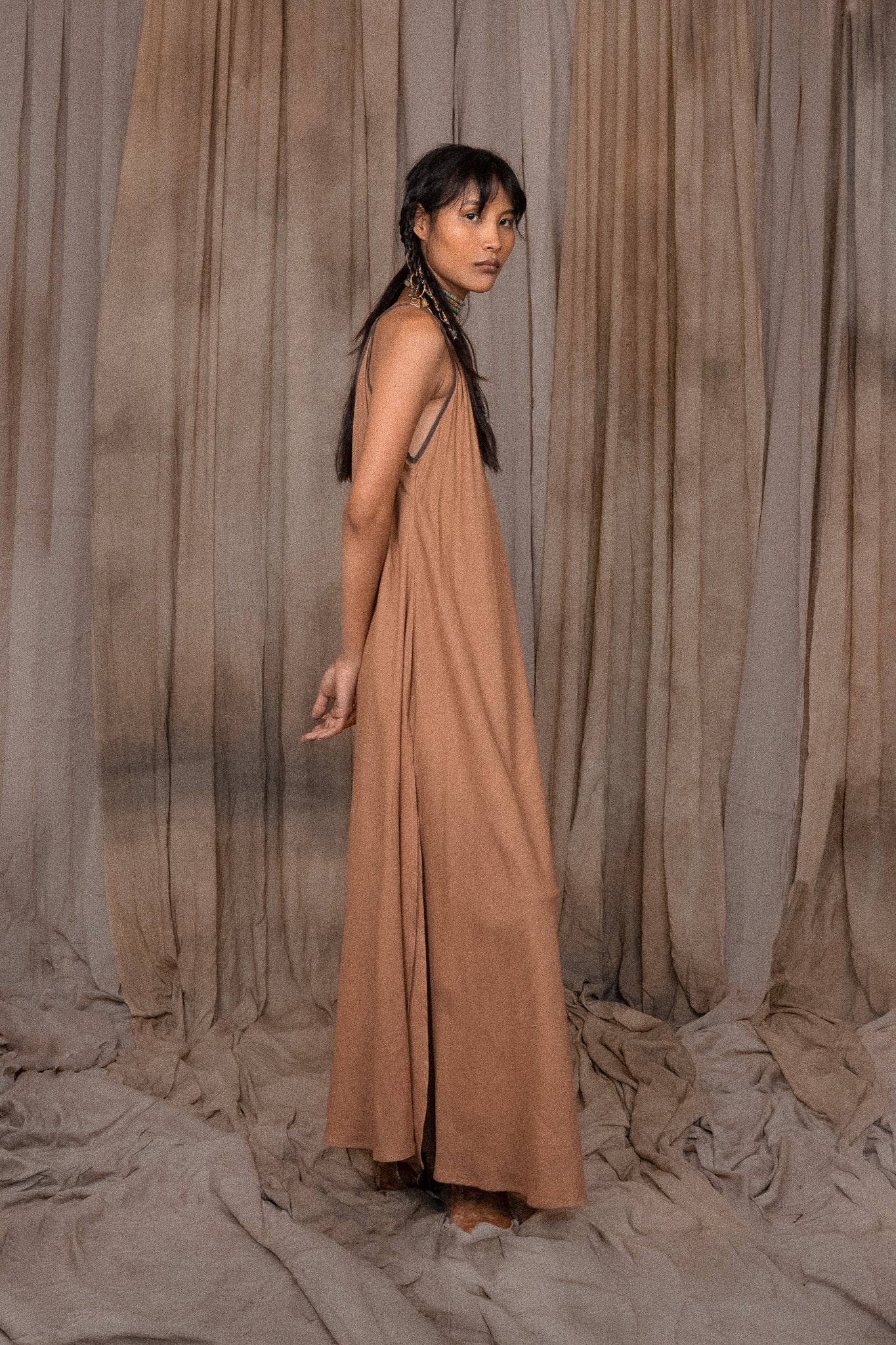 Akani Dress - Tobacco