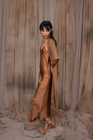 Rose Slip Dress - Tobacco