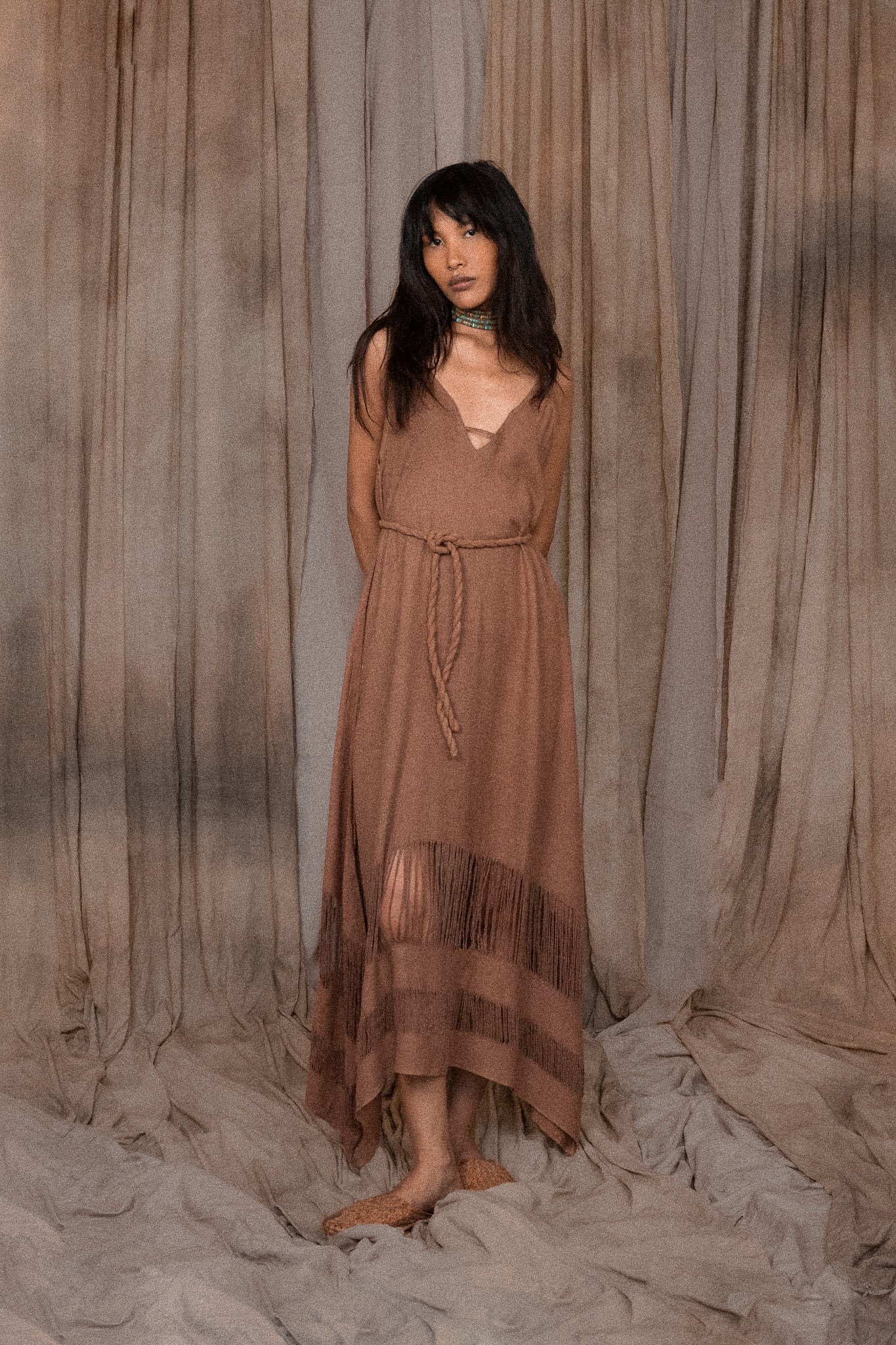 Kiriko Dress - Tobacco