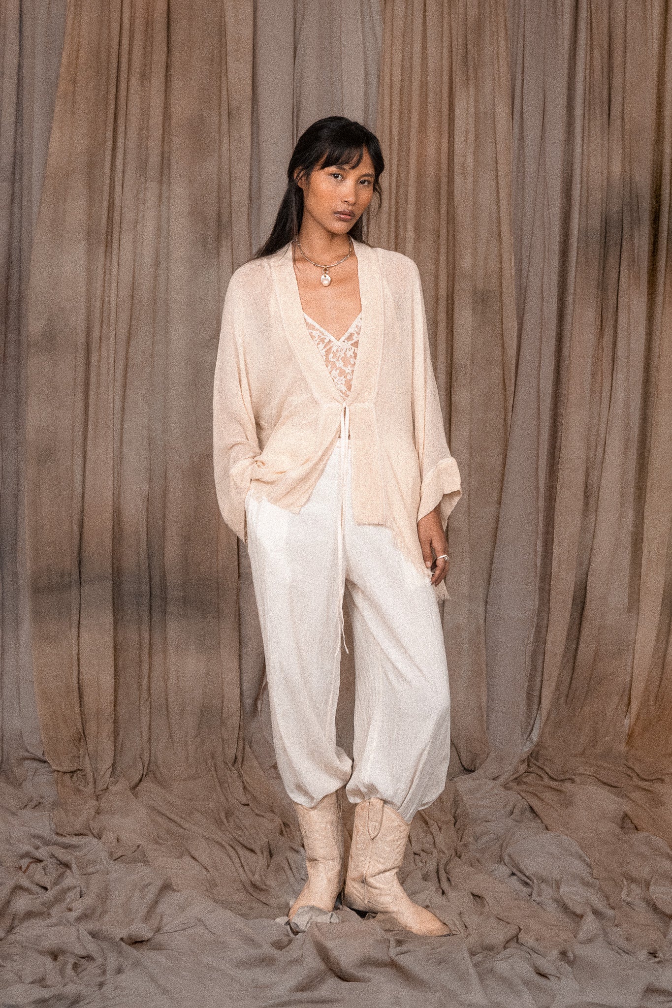Zahana Kimono - Ivory