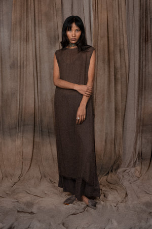 Sandal Dress - Charcoal