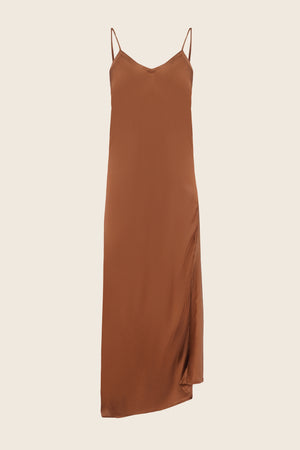 Rose Slip Dress - Tobacco