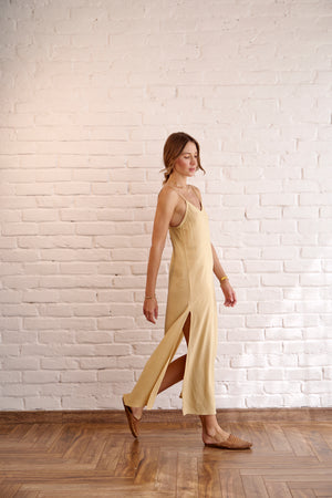 Willow Slip Dress | Almond