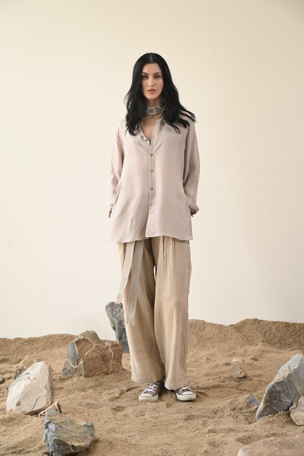 High Grade Habutai Silk Habutai Shirt from Savannah Collection by the White Raven Women Clothing