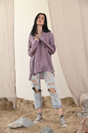 Habutai Shirt | Lilac
