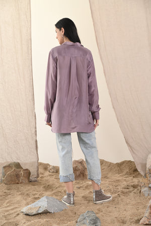Habutai Shirt | Lilac