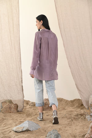 Habutai Shirt | Lilac