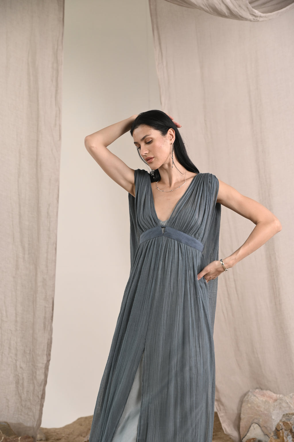 Jala Dress | Indigo