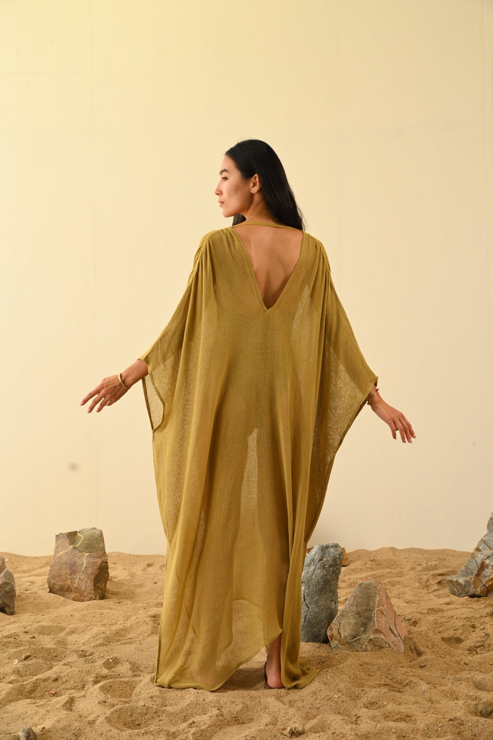 Jara Kaftan Dark Gold