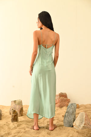 Rose Slip Dress | Aquamarine