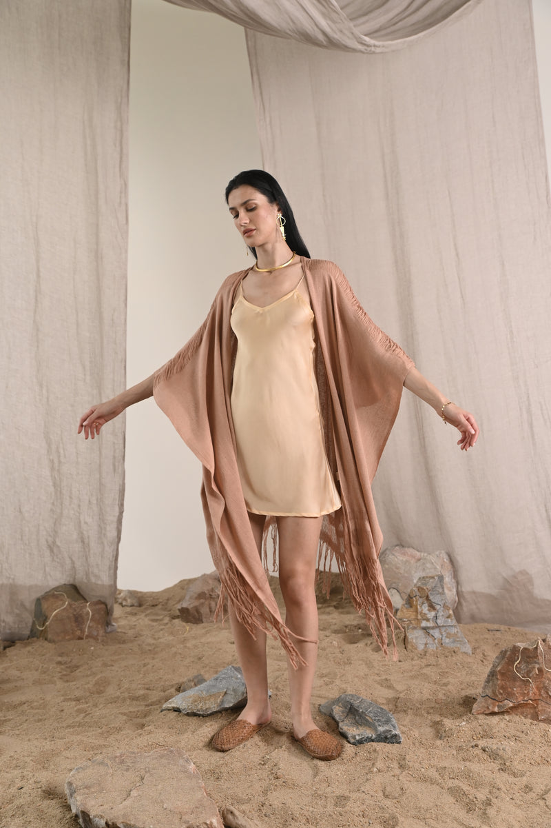 Short Rose Slip Dress | Champagne