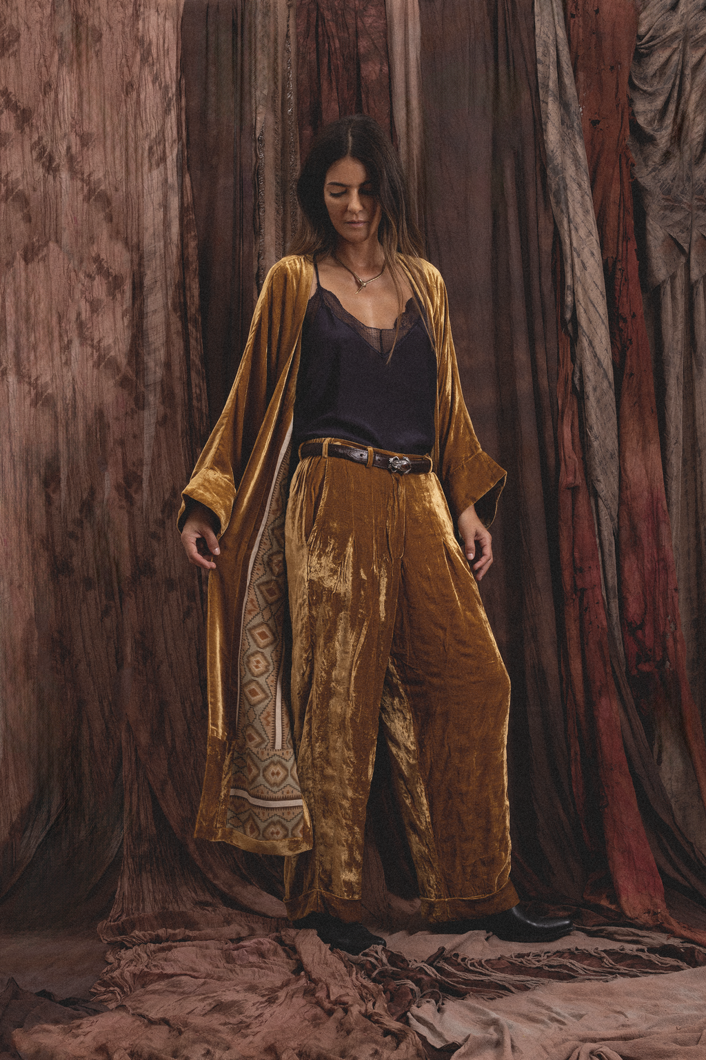 Velvet Pants – Saffron