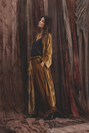 Velvet Kimono – Saffron