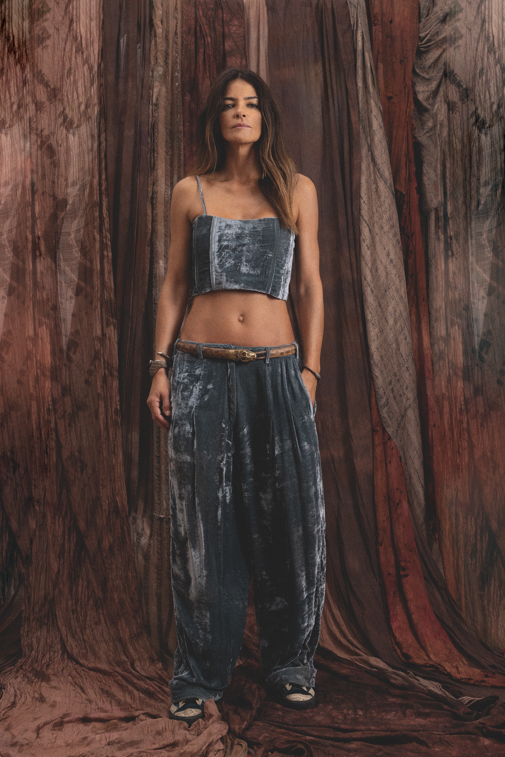 Velvet Corset – Indigo
