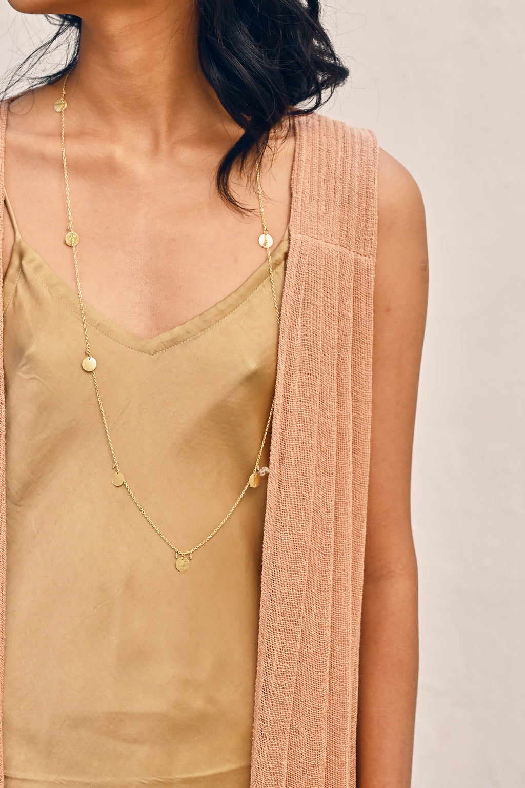 Rose Bush Fibers Hand Dyed Rose Slip Dress from Savannah Collection by the White Raven Women Clothing