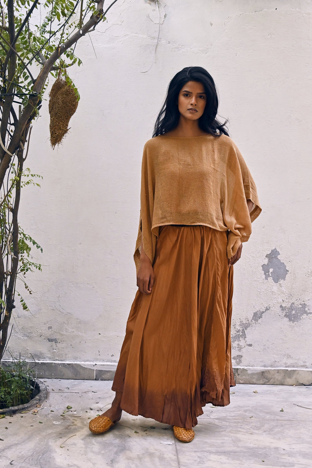 100% Raw Silk Zephyr Top from Savannah Collection by the White Raven Women Clothing
